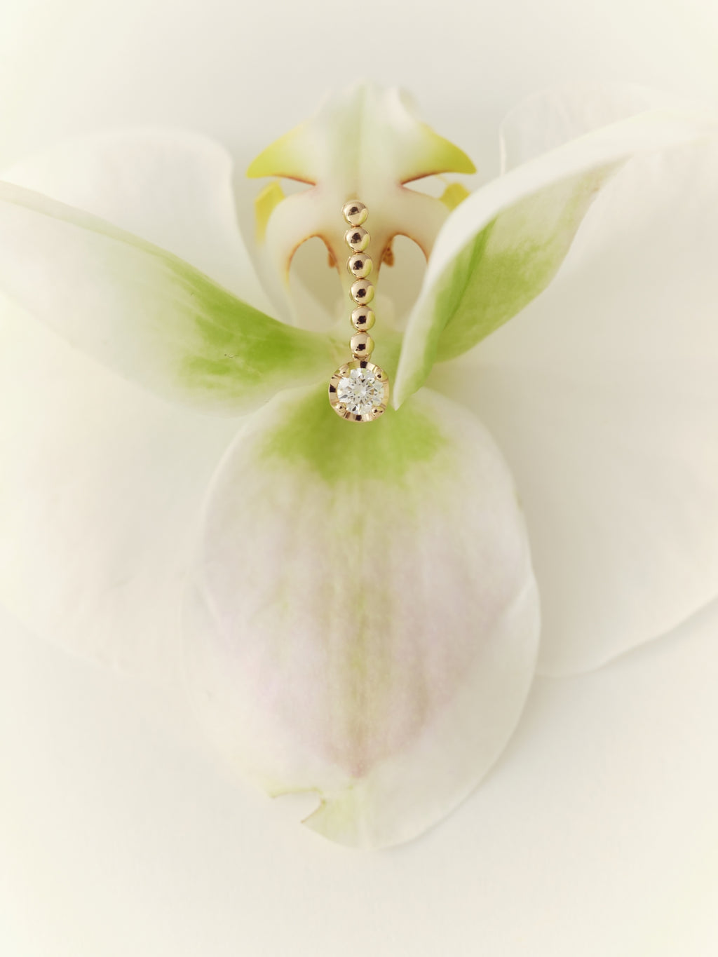18K Gold Single 0.50ct Natural Diamond Handcrafted Drop Earrings (Dispatched within 30 days of purchase)