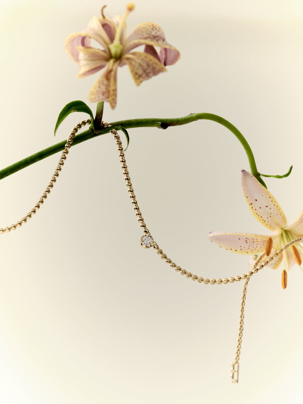 18K Gold 0.50ct Natural Diamond Handcrafted Necklace (Dispatched within 30 days of purchase)