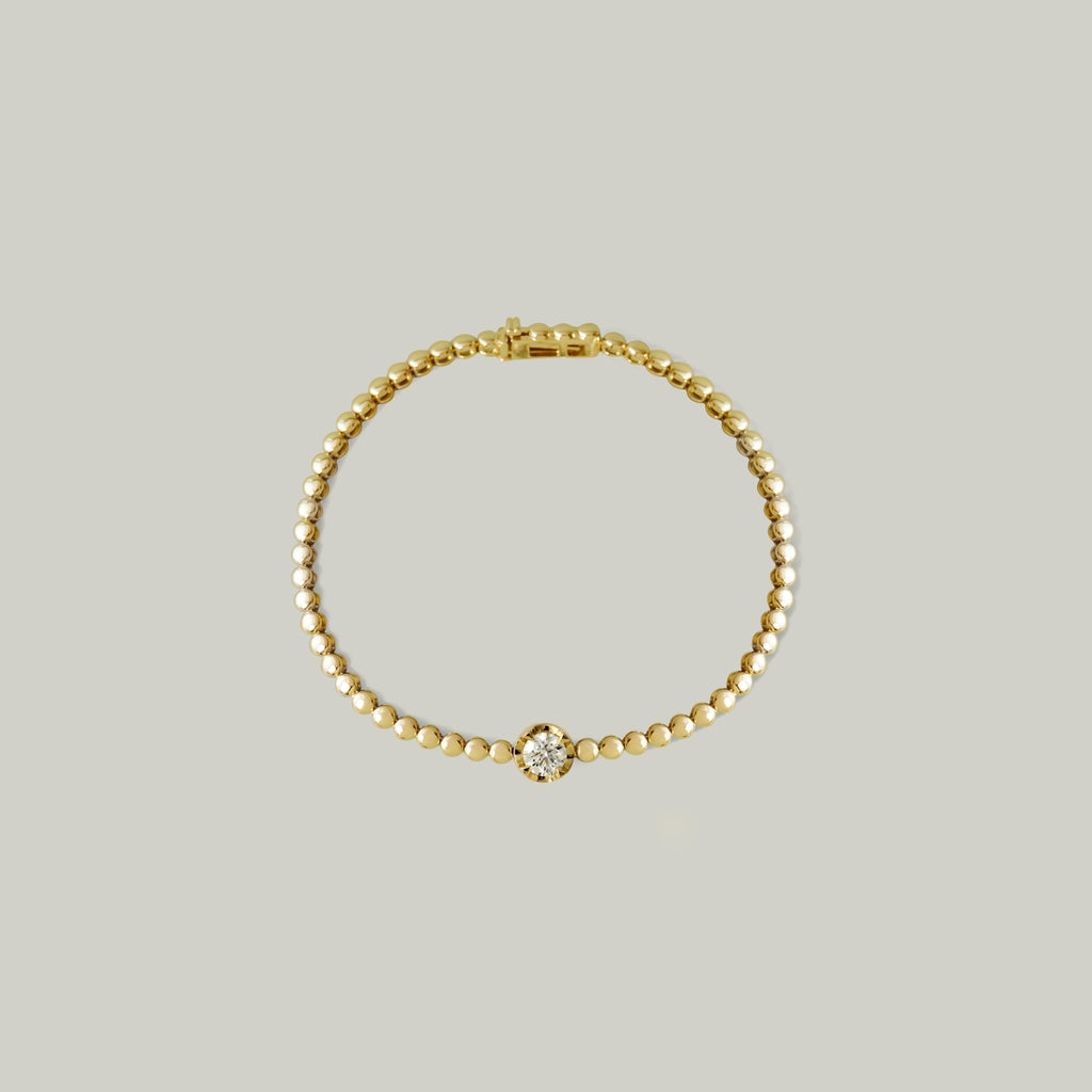 18K Gold 0.50ct Natural Diamond Handcrafted Bracelet (Dispatched within 30 days of purchase)