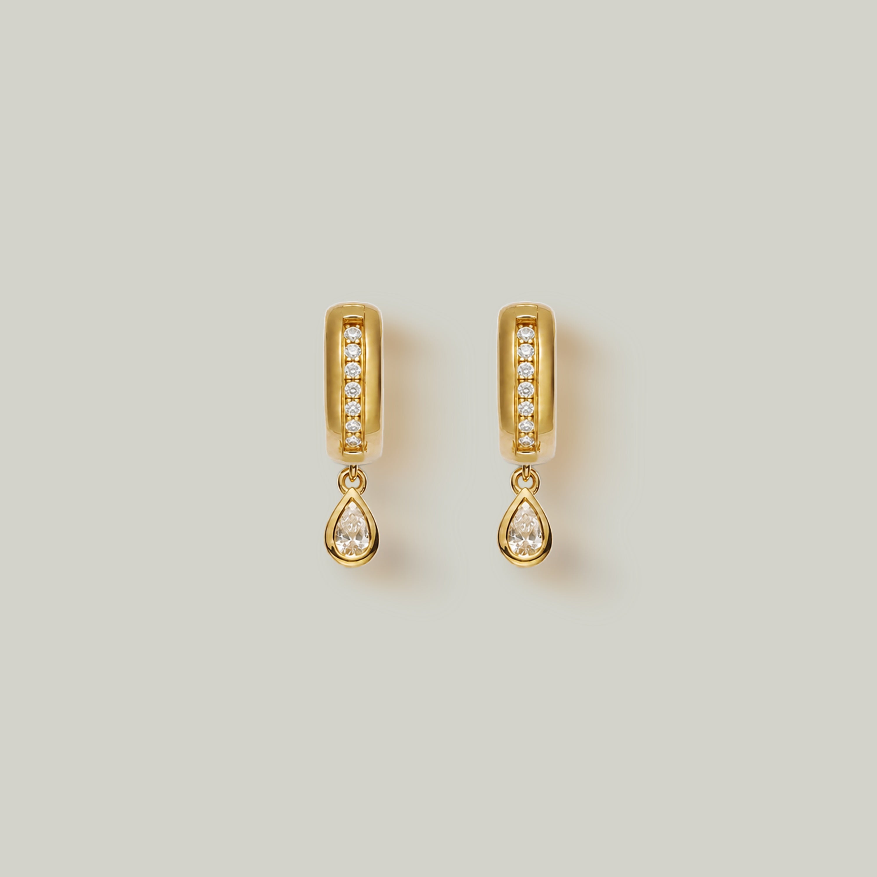 18K Gold “Seven Star” Series Natural Diamond Droplet Earrings (Dispatched within 30 days of purchase)